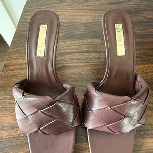 Bellini Women's Chocolate Woven Mules